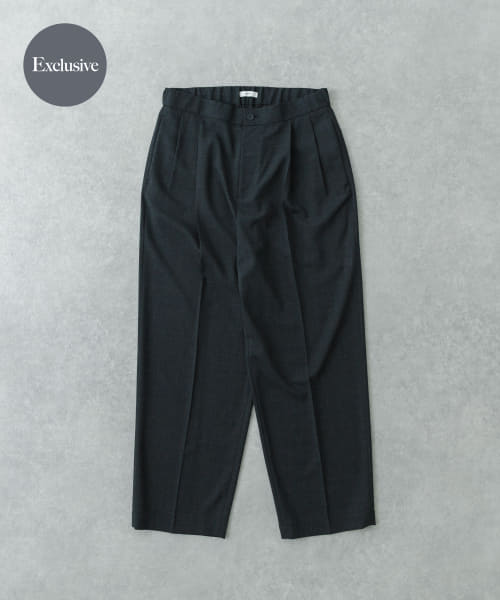 『別注』ATON×URBAN RESEARCH　TWO TUCKED EASY PANTS