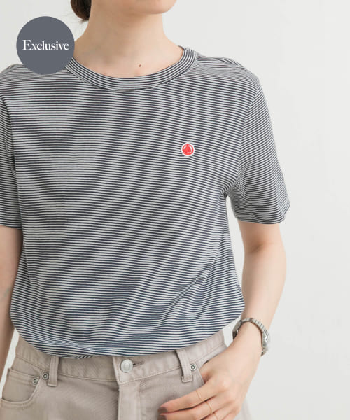 『別注』PETIT BATEAU×DOORS　embroideryt-shirts
