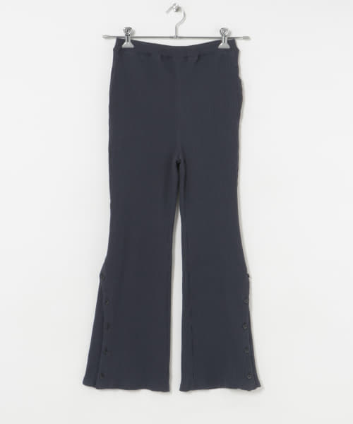 &her　Rib Pants-NAVY