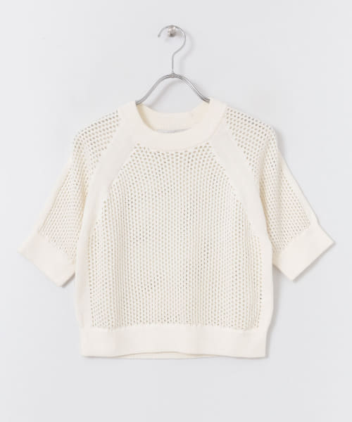 CATHRINE HAMMEL　CROPPED MESH SWEATER∴