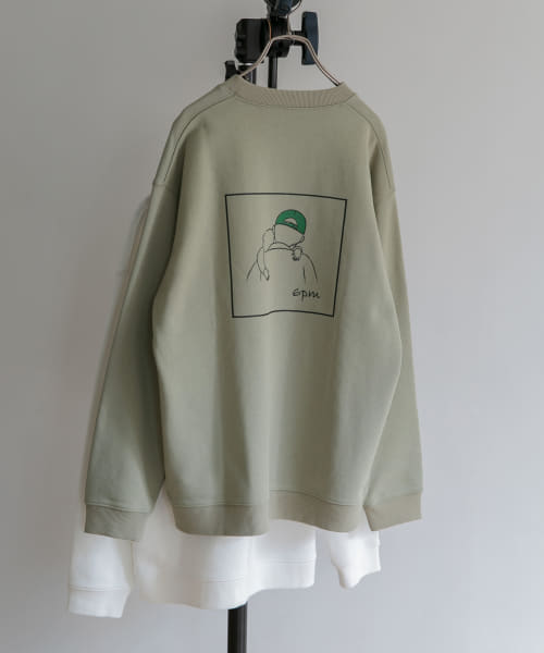 『別注』modem design×DOORS　バックプリントスウェット