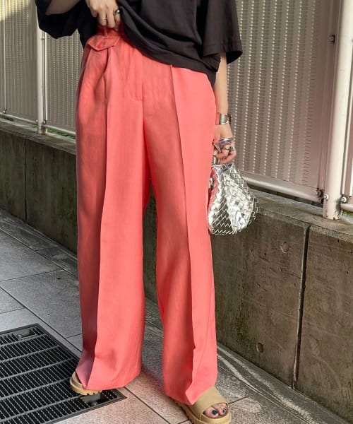 フラップWIDEストレートパンツ
