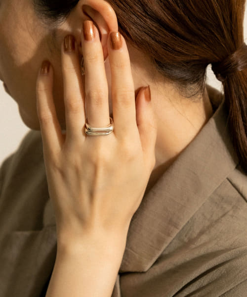 SMELLY so’　dual line ring