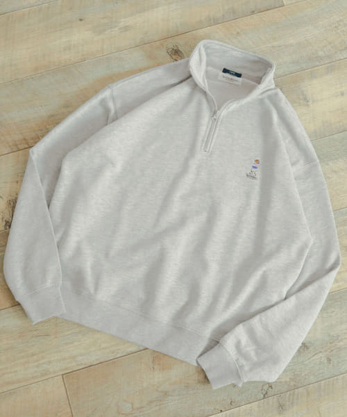 TEDDY BEAR ハーフZIP スウェットプルオーバー