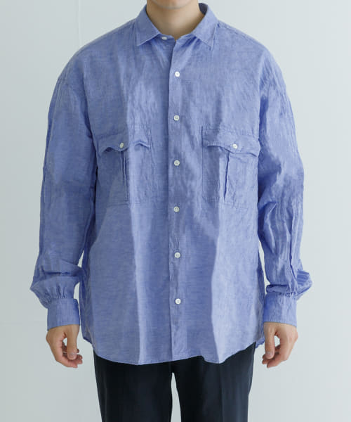 PORTER CLASSIC　R-UP LINEN CTN SH CANC