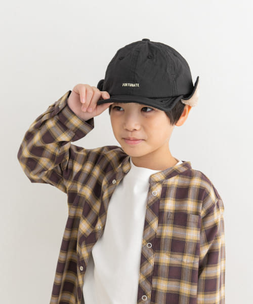 『撥水』耳当て付きキャップ(KIDS)