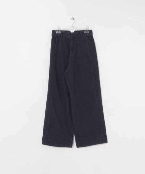 denim wide pants