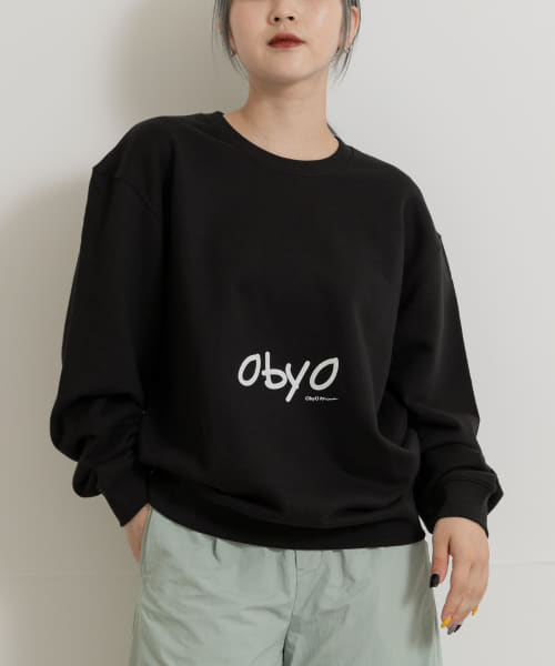 77circa　cats eye print sweat