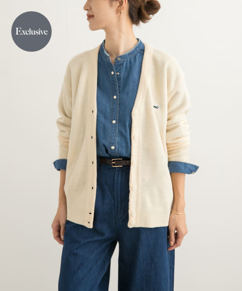 『WEB/一部店舗限定カラー』『別注』PENNEYS　THE FOX Vネックニットカーディガン