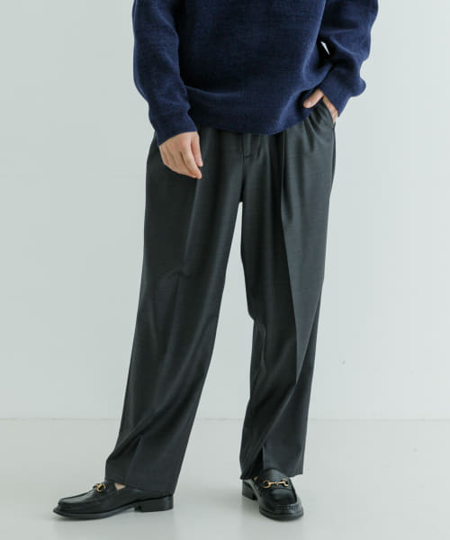 new basic Wool Silk Gabardine Pants