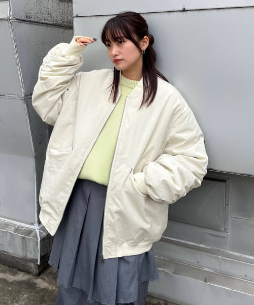 BIGギャザースリーブMA-1