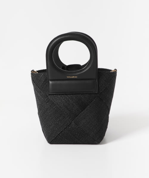 VIOLAd’ORO　アバカメッシュミニバッグ