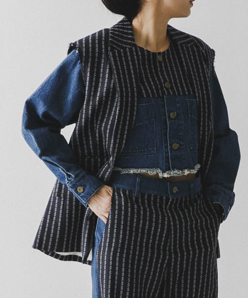 THE FLATS　LOGOSTRIPE VEST