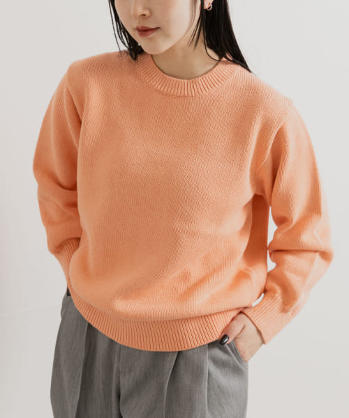 米富繊維　WASHI COTTON KNIT PULLOVER