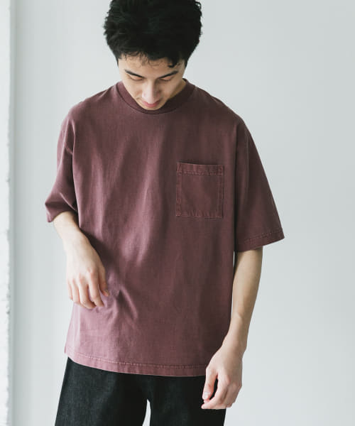 ピグメントダイ半袖Tシャツ