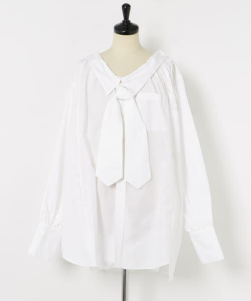 77circa　make wide cut back tie shirts
