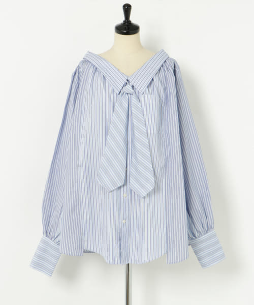 77circa　make wide cut back tie shirts