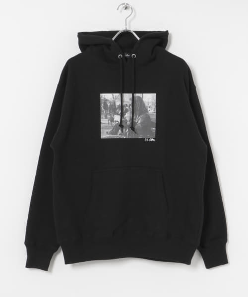 BLANKMAG　B/W photo Hoodie