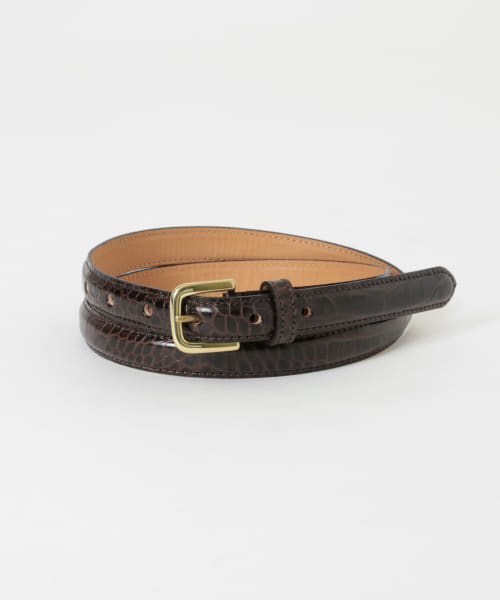 Scye　Press Croco Dress Belt