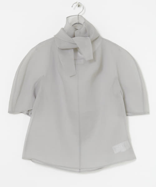 AMOMENTO　KNOTTED COLLAR TOP