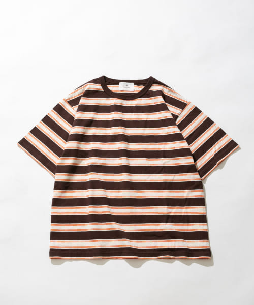 レトロボーダーハーフスリーブTシャツ