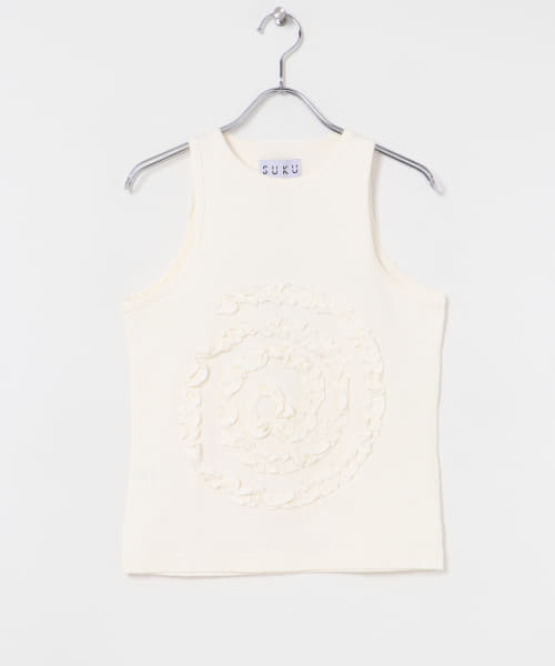 SUKU HOME　FRILL SWIRL TANK