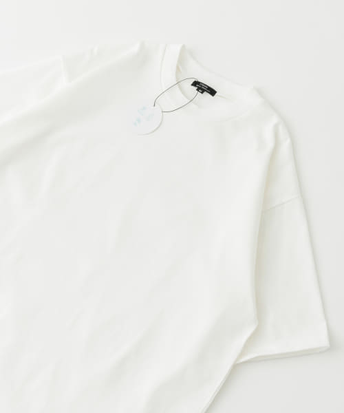 接触冷感シルケットクルーネックTシャツ