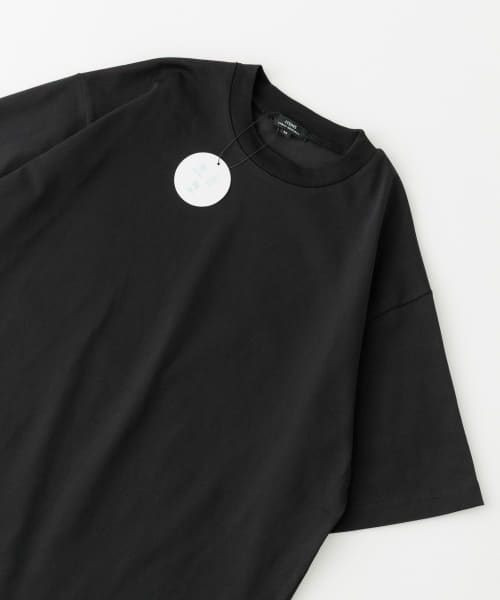 接触冷感シルケットクルーネックTシャツ