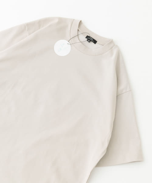 接触冷感シルケットクルーネックTシャツ