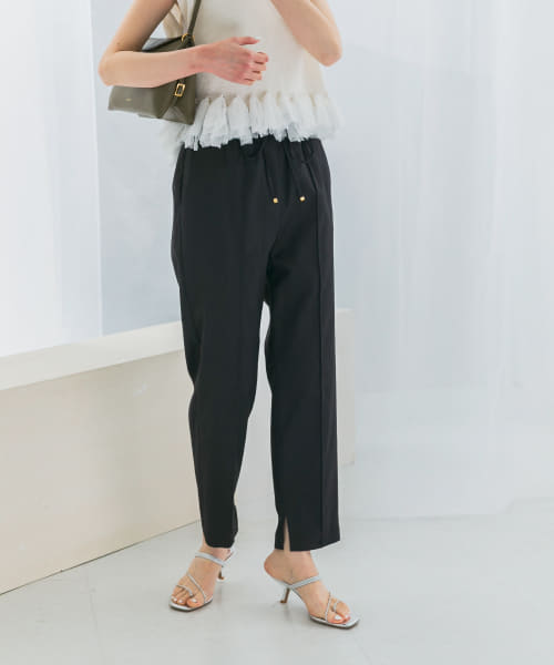 ウォッシャブルイージーテーパードパンツ
