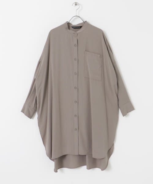 mizuiro ind　T/R standcollar longshirts