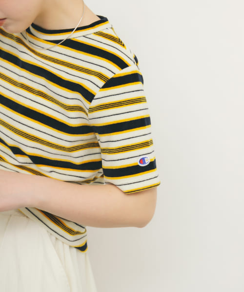 Champion　SHORT SLEEVE BORDER TEE