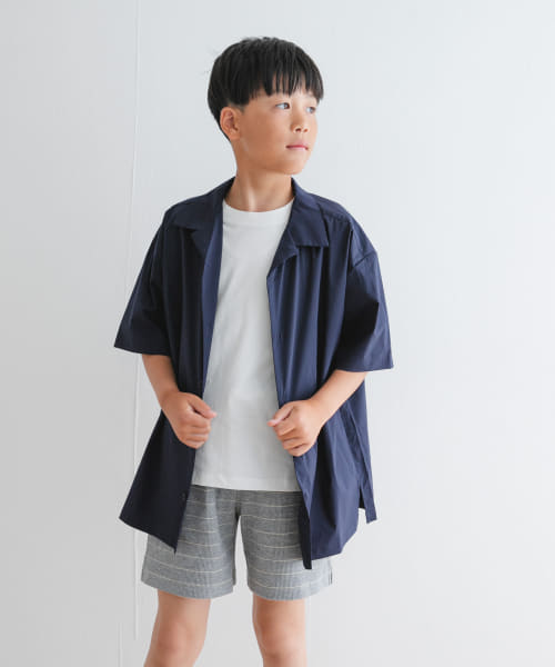 『セットアップ対応』『WEB/一部店舗限定』『UVカット』オープンカラーシャツ(KIDS)