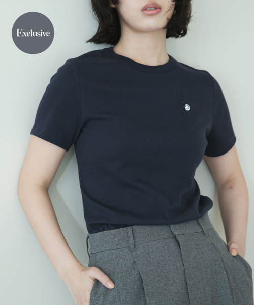 『別注』PETIT BATEAU×DOORS　embroideryt-shirts