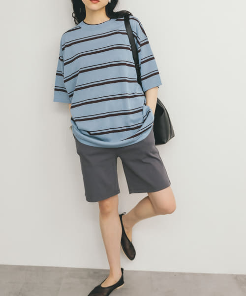 ルーズボーダーニットTEE