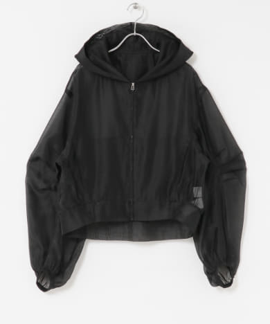 ELENDEEK　HOODIE SHEER BLOUSON