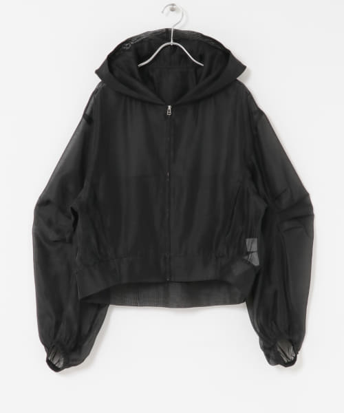 ELENDEEK　HOODIE SHEER BLOUSON