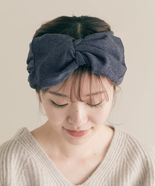 リブリボンワイドヘアターバン