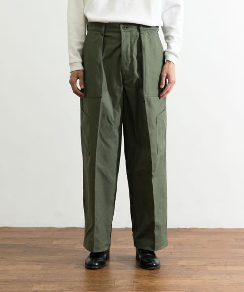 『ユニセックス』バックサテンUTILITY TROUSERS by SHIOTA