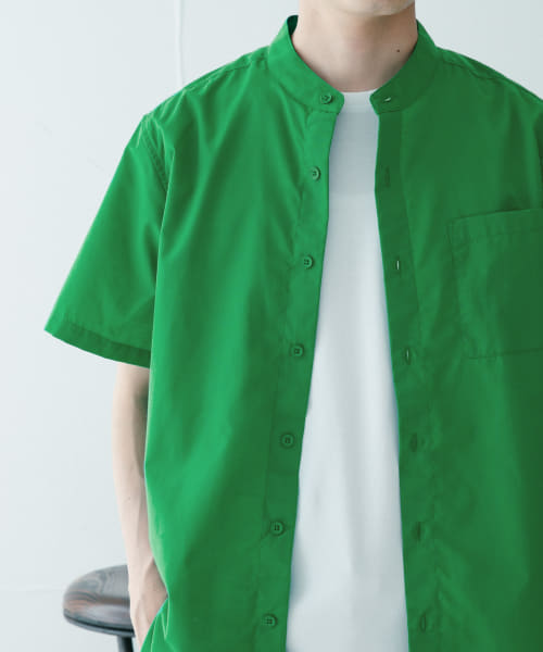 『UR TECH Smart Linen Touch』ハイパフォーマンスリネン バンドカラーシャツ