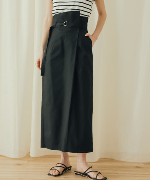 アシンメトリーハイウエストタイトスカート