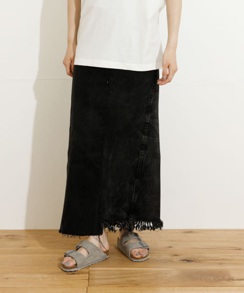 77circa　long denim skirt 26