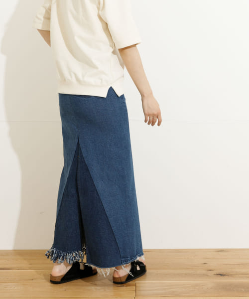77circa　long denim skirt 26