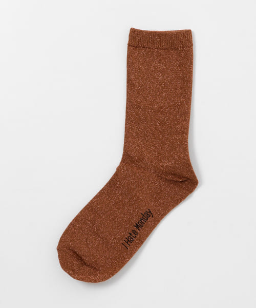 I Hate Monday　Glitter Socks