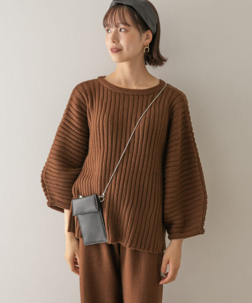 Audrey and John Wad　2WAYネックロングプルオーバー