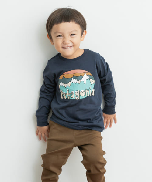 patagonia　Baby LongSleeve ROC Fitz Roy Tee(KIDS)