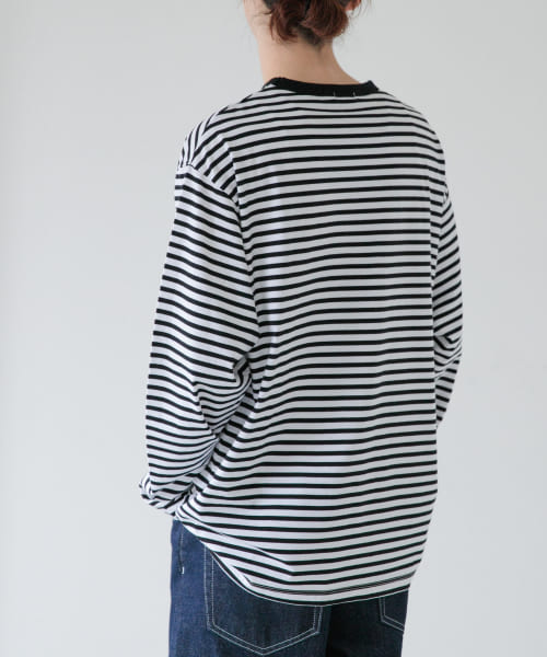 FORK&SPOON　ボーダーロングスリーブTシャツ