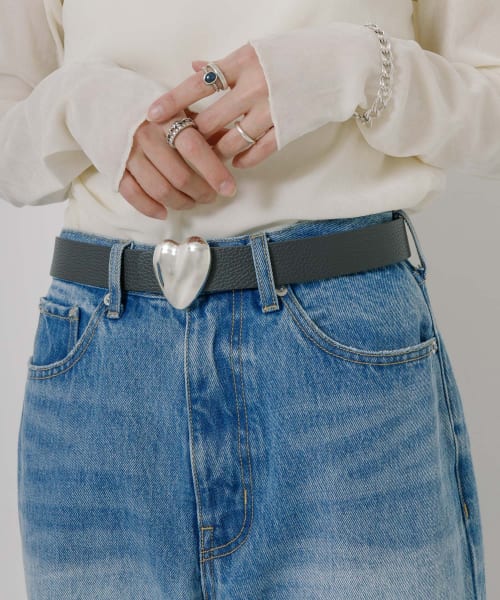 A VACATION　HEART SILVER BELT