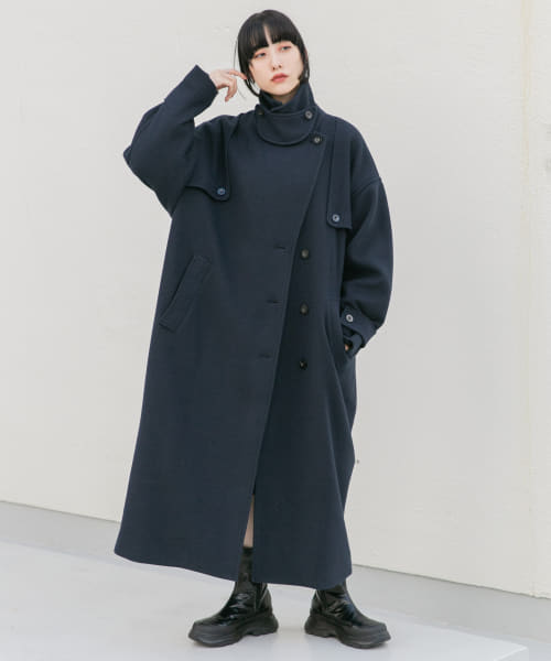 『2サイズ展開』コクーンロングコート