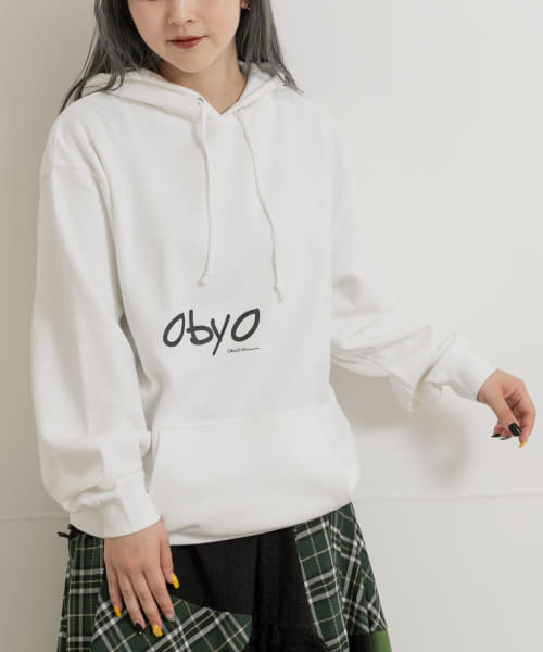 77circa　cats eye print hoody